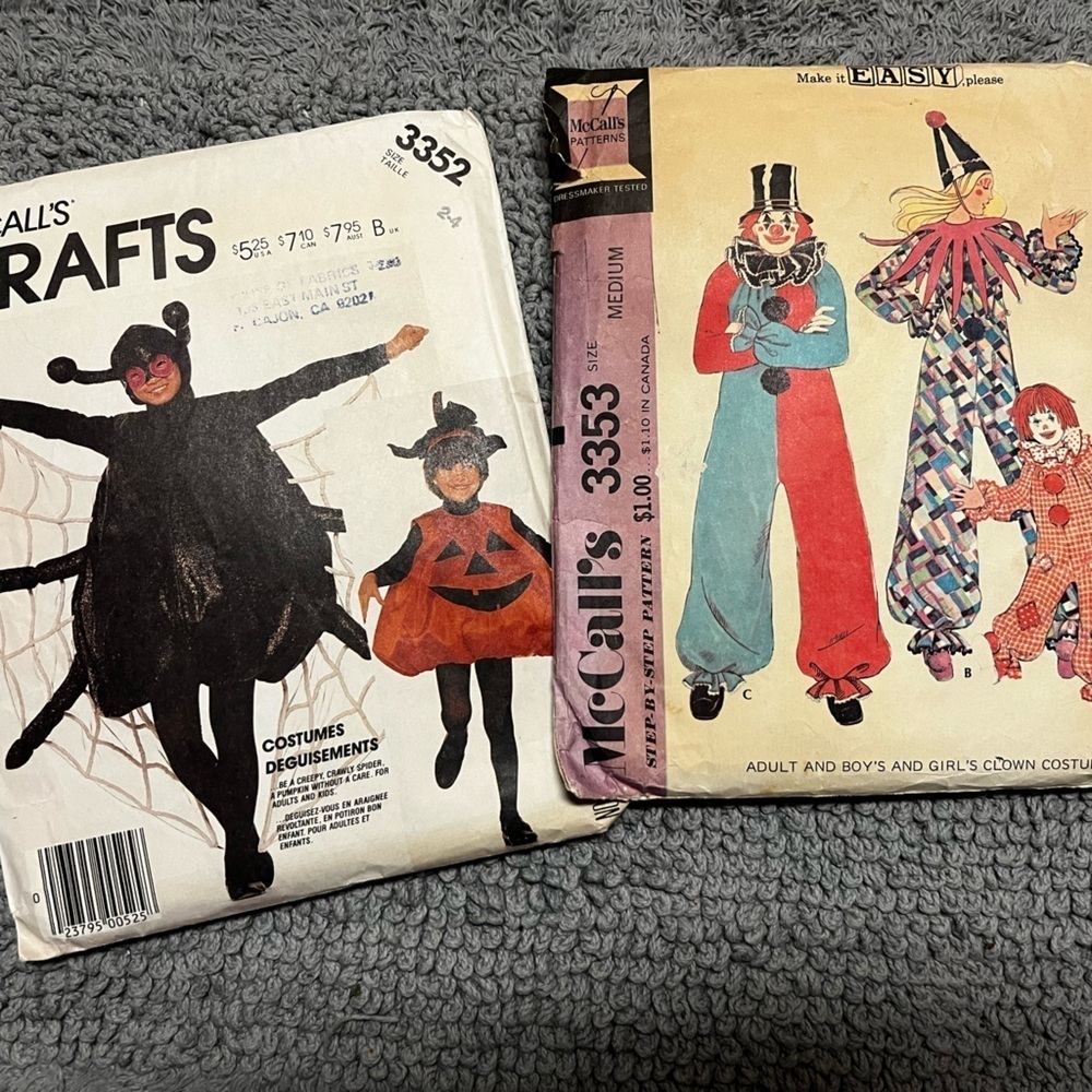 MCCALLS crafts vintage Halloween costume sewing pattern - Picture 1 of 1